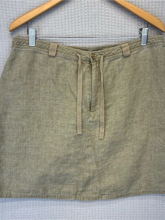 J. Jill Dresses & Skirts - J. Jill 100% Linen Skirt Women’s Plus 18 Beige Khaki Casual Summer Minimalist